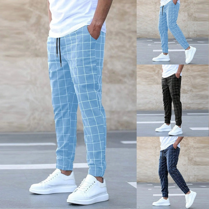 Celso - MEN'S CHECK JOGGER PANTS