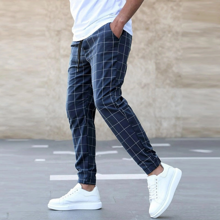 Celso - MEN'S CHECK JOGGER PANTS