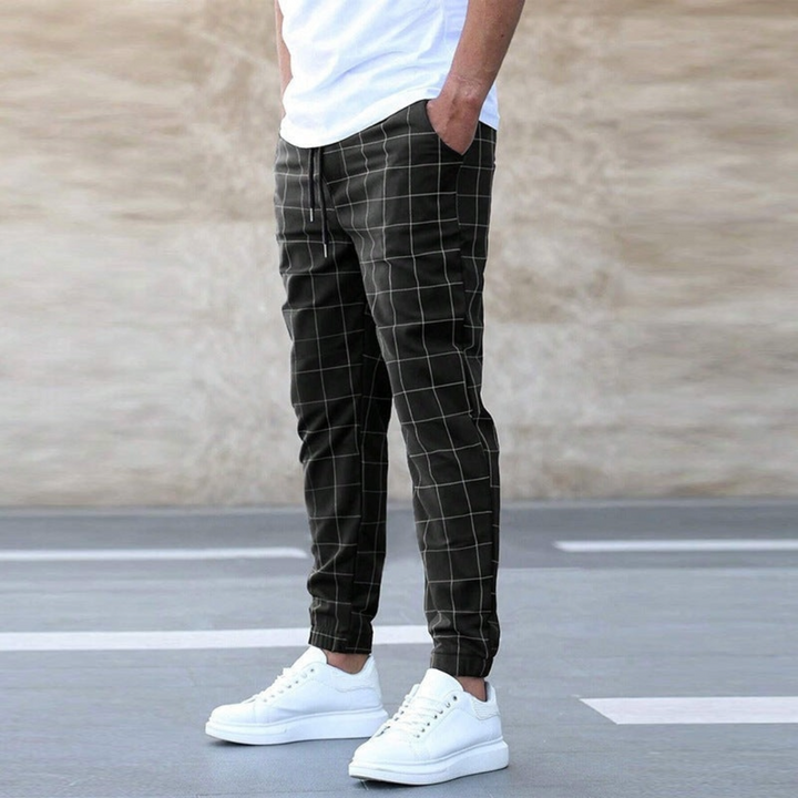 Celso - MEN'S CHECK JOGGER PANTS