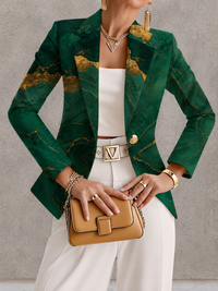 Honorine™ | Emerald Marble Blazer