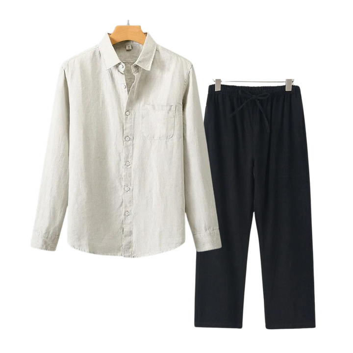 James | Men's Linen Set in Classic Old Money Style