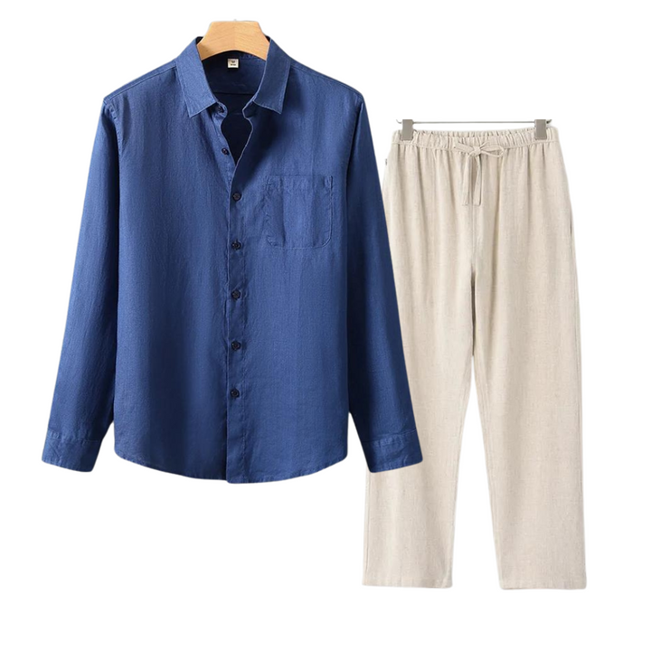 James | Men's Linen Set in Classic Old Money Style