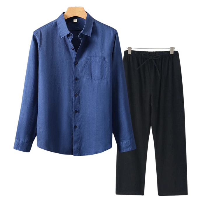 James | Men's Linen Set in Classic Old Money Style