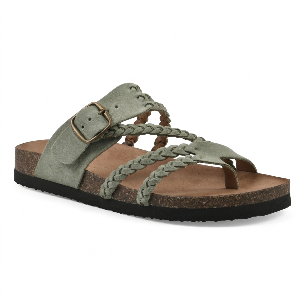 Hayleigh Braided Cork Orthopaedic Sandals