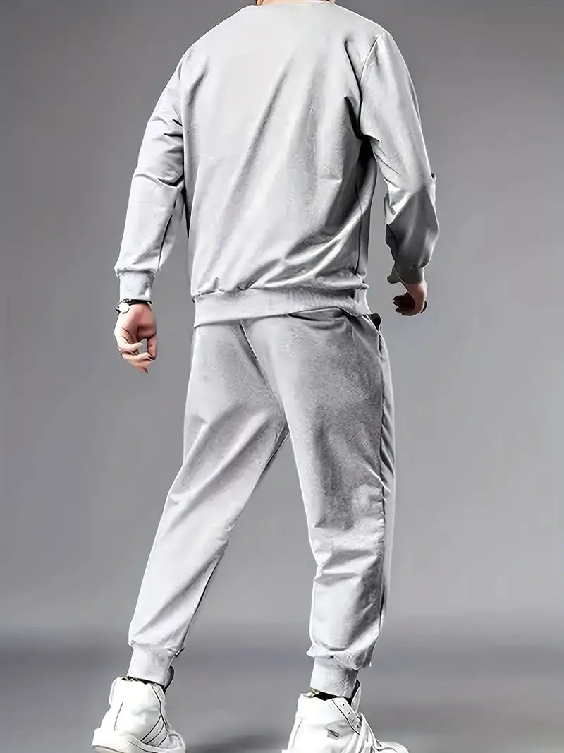 John | Men's Solid Color Tracksuit