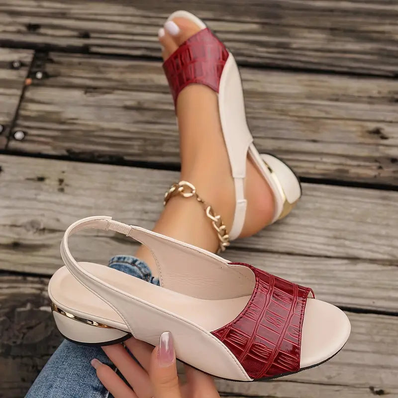 Robey™ – Sandales en cuir orthopédique avec talon bloc et confort premium