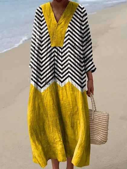 Ashley - Geometric Vintage Dress