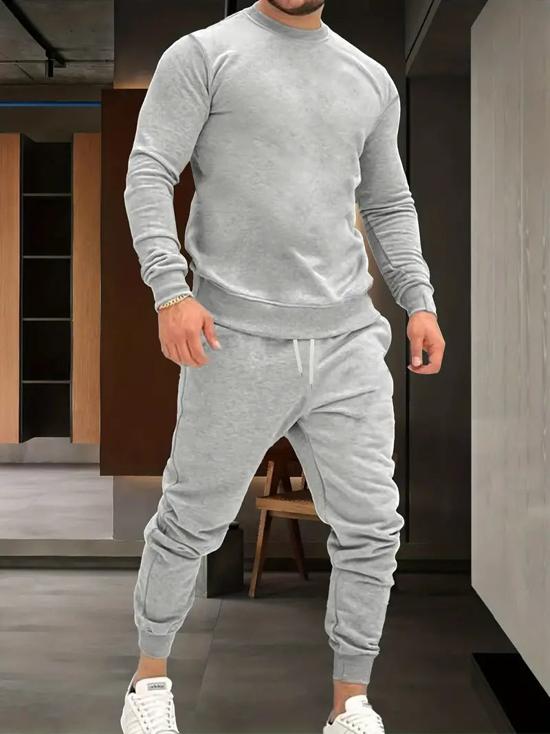 John | Men's Solid Color Tracksuit