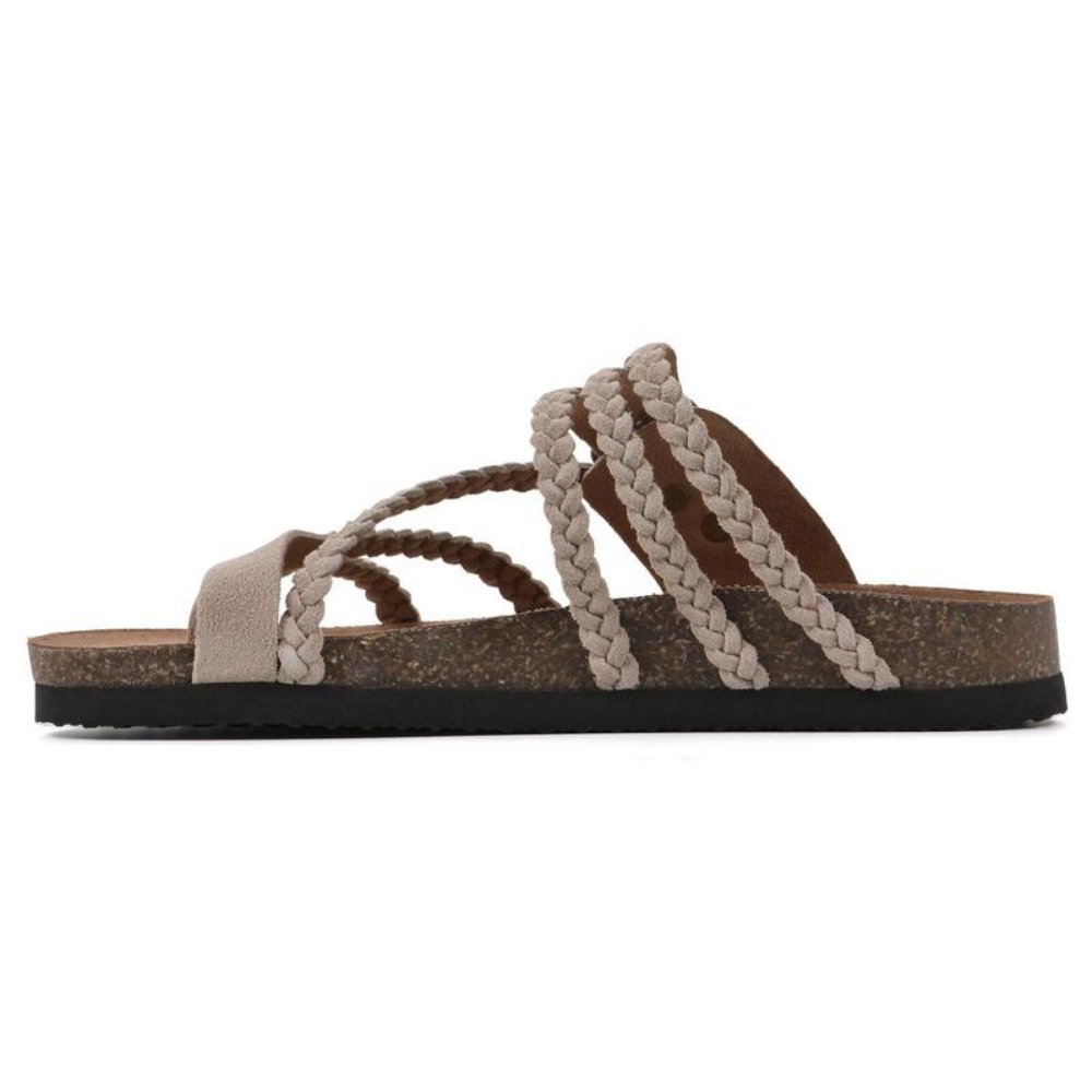 Hayleigh Braided Cork Orthopaedic Sandals