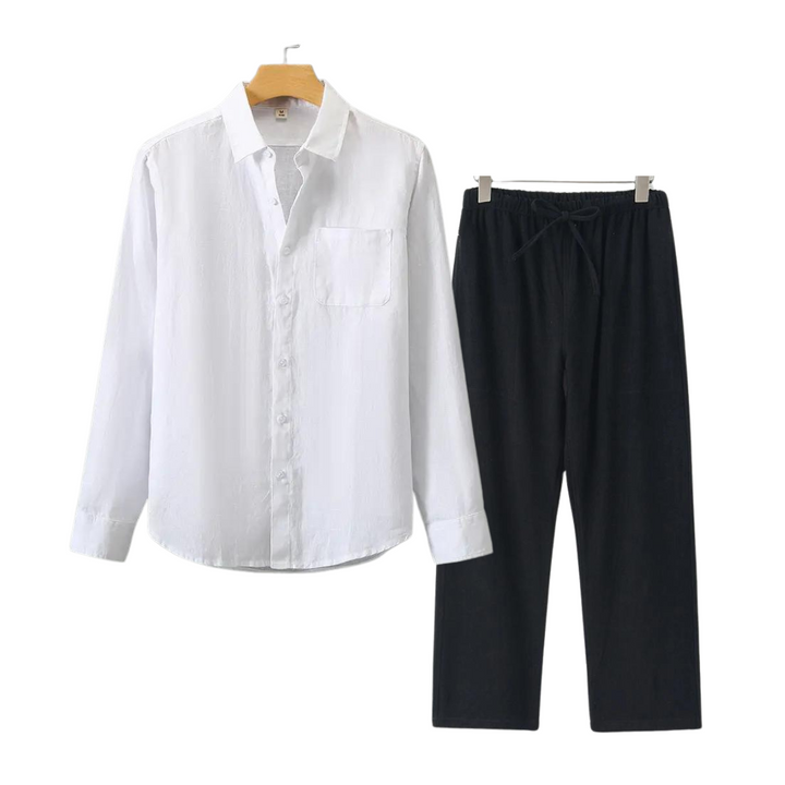 James | Men's Linen Set in Classic Old Money Style