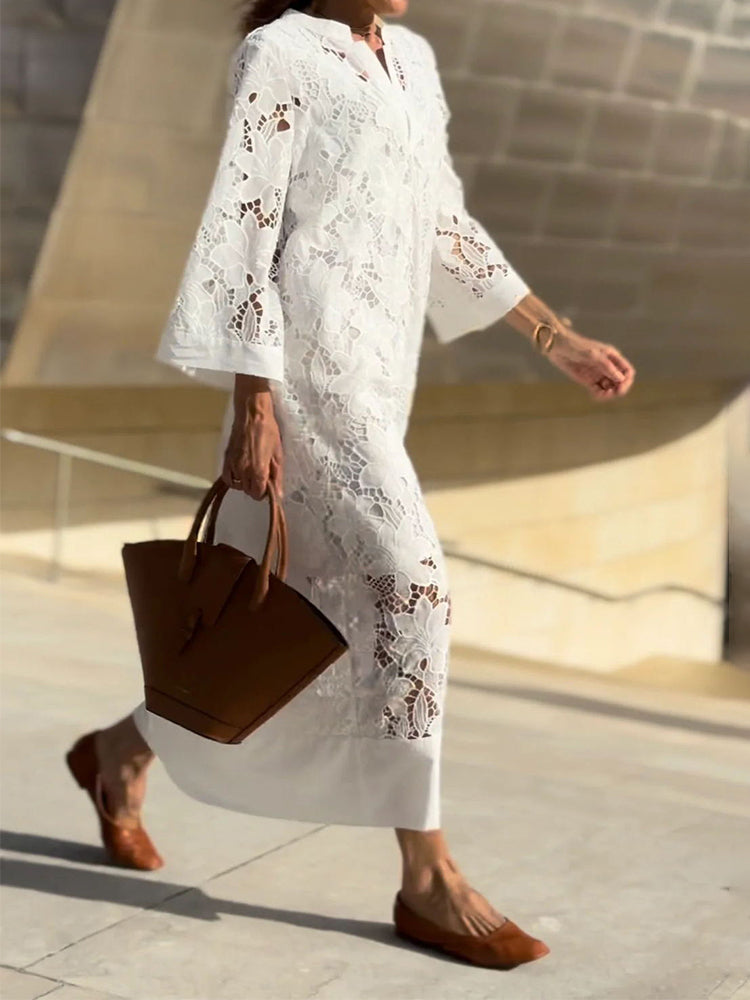 Nanna™ | Blonde Maxi Dress