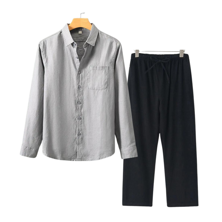 James | Men's Linen Set in Classic Old Money Style