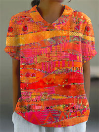 Isla • Abstract Print Shirt