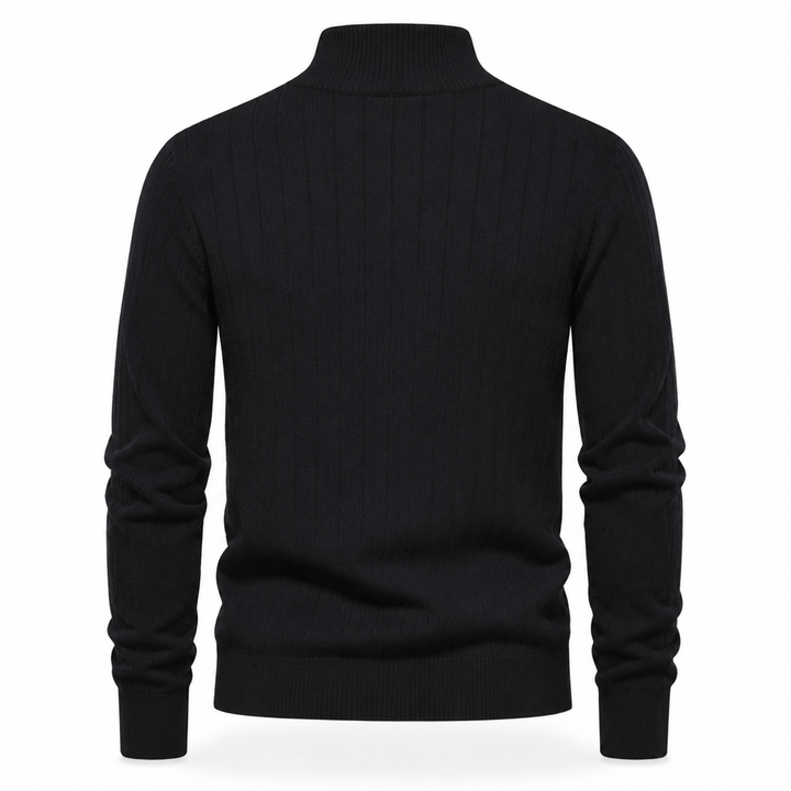 OUTLET™ Premium Ribbed Quarter-Zip Sweater