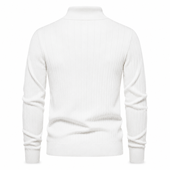 OUTLET™ Premium Ribbed Quarter-Zip Sweater