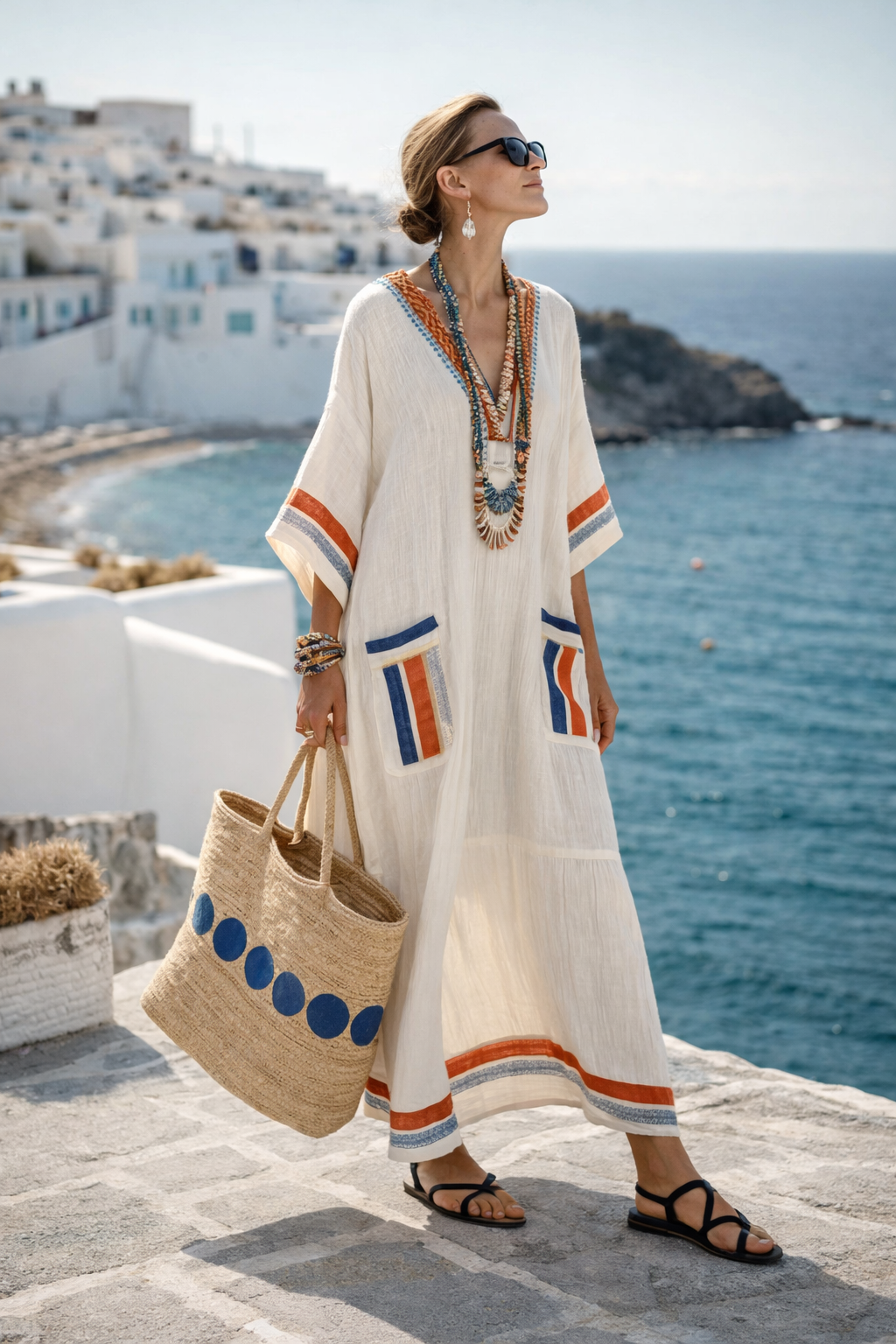 Lunara | Coastal Boho Accent Maxi Dress