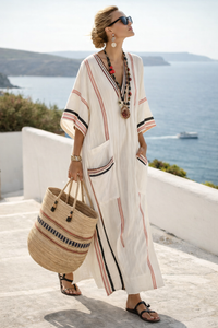 Zahara | Warm Coastal Boho Maxi Dress