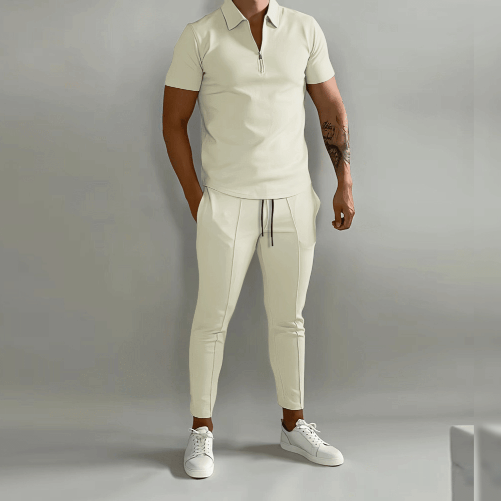 James | Men's Elegant Polo Shirt and Stylish Pants Set