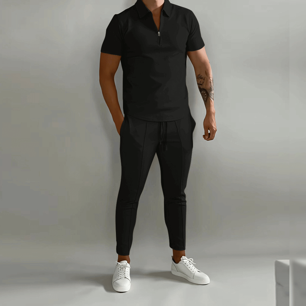 James | Men's Elegant Polo Shirt and Stylish Pants Set
