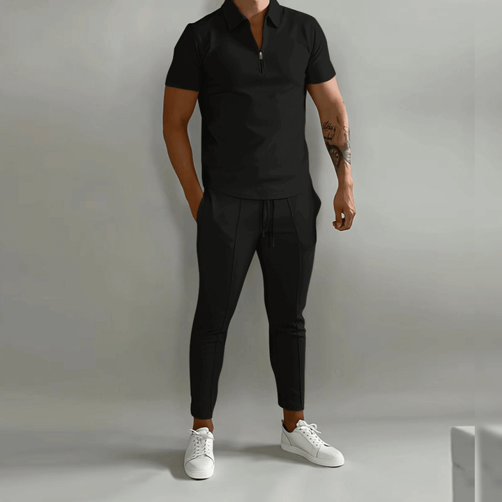James | Men's Elegant Polo Shirt and Stylish Pants Set