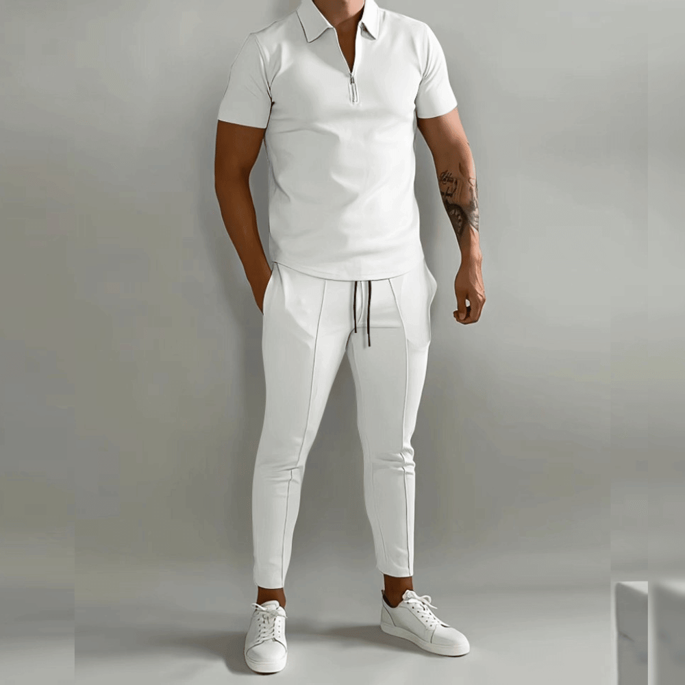 James | Men's Elegant Polo Shirt and Stylish Pants Set