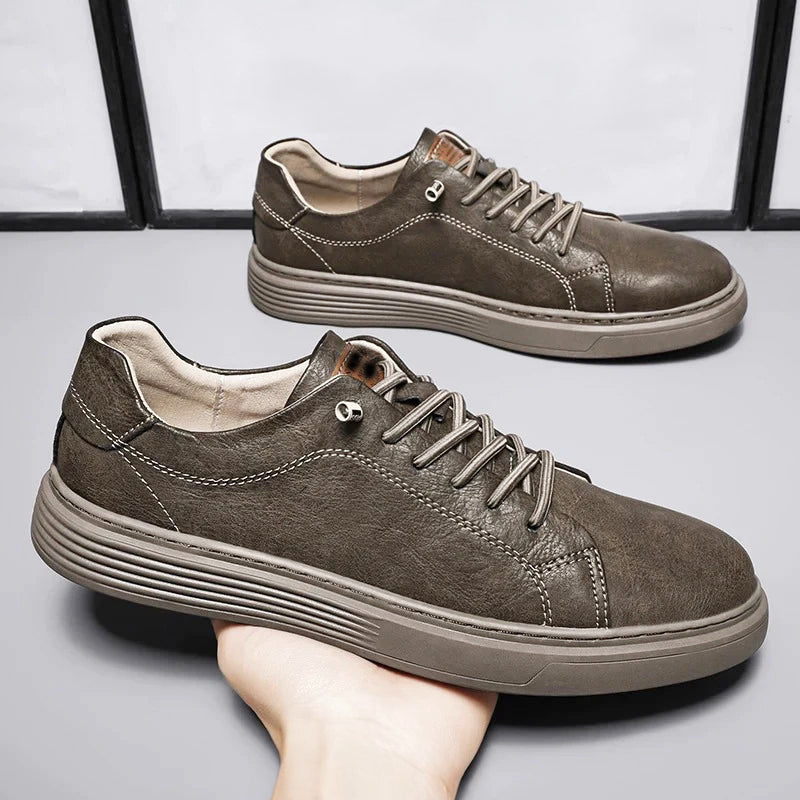 Edward Stone Low-Top Leather Casual Shoes