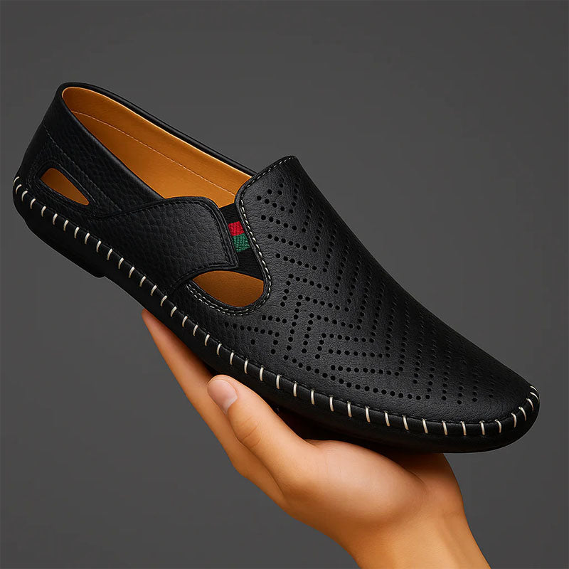 Edward Stone Perforated Slip-On Shoes
