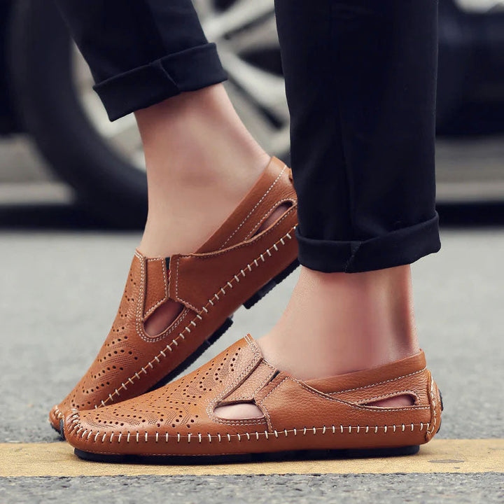 Edward Stone Perforated Slip-On Shoes