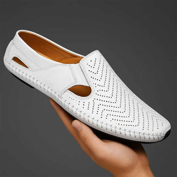 Edward Stone Perforated Slip-On Shoes