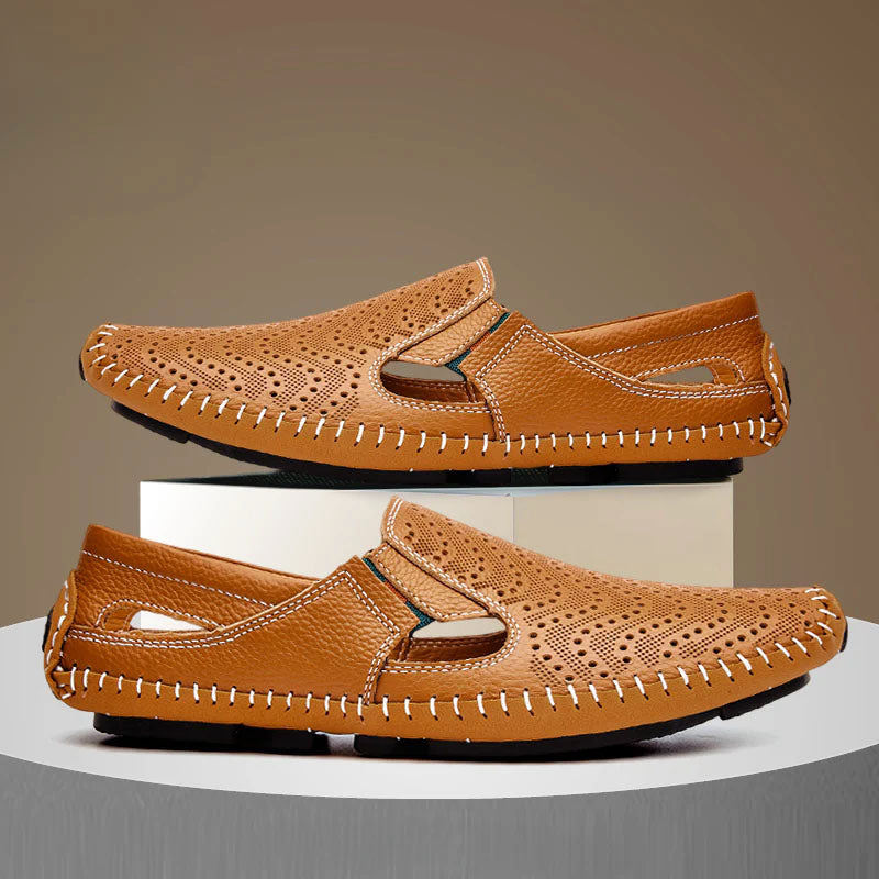 Edward Stone Perforated Slip-On Shoes