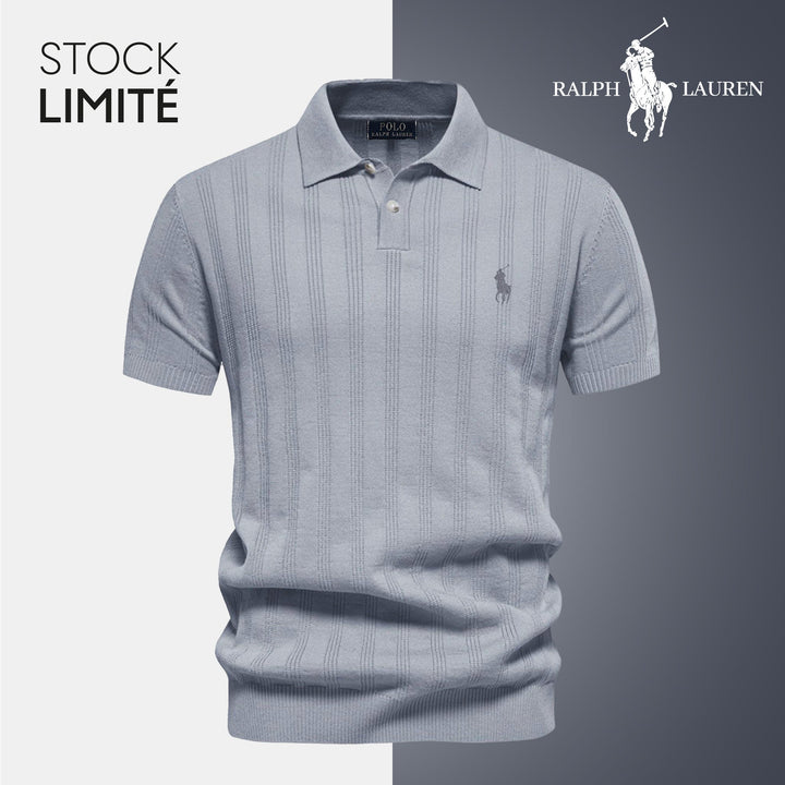 Men's Textured Knit Polo RL