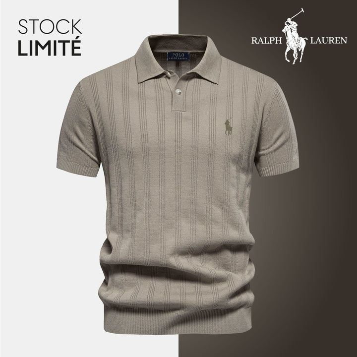 Men's Textured Knit Polo RL