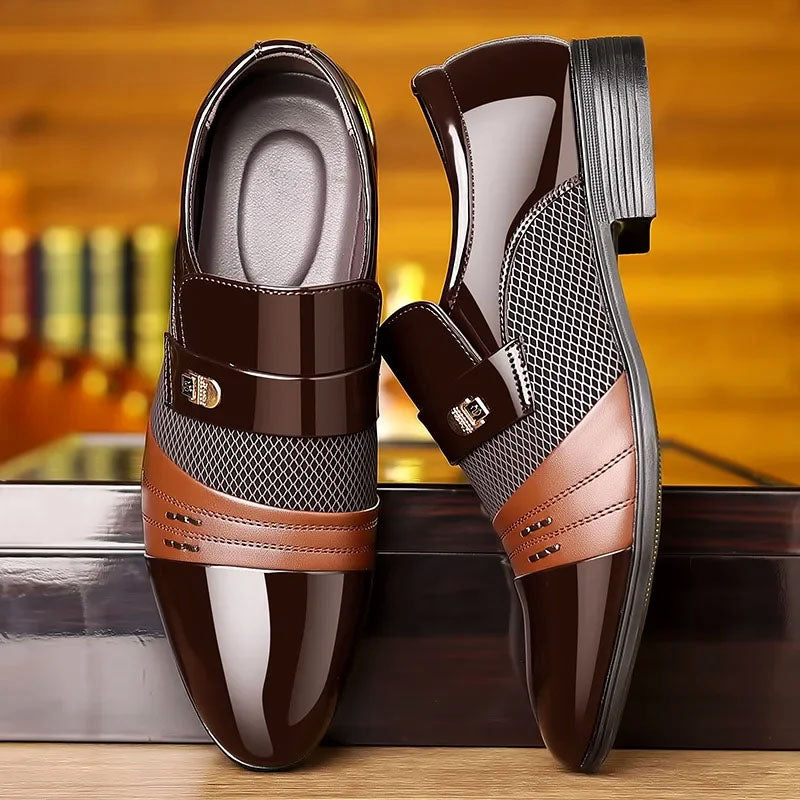 Louis Morel Glossy Finish Dress Shoes