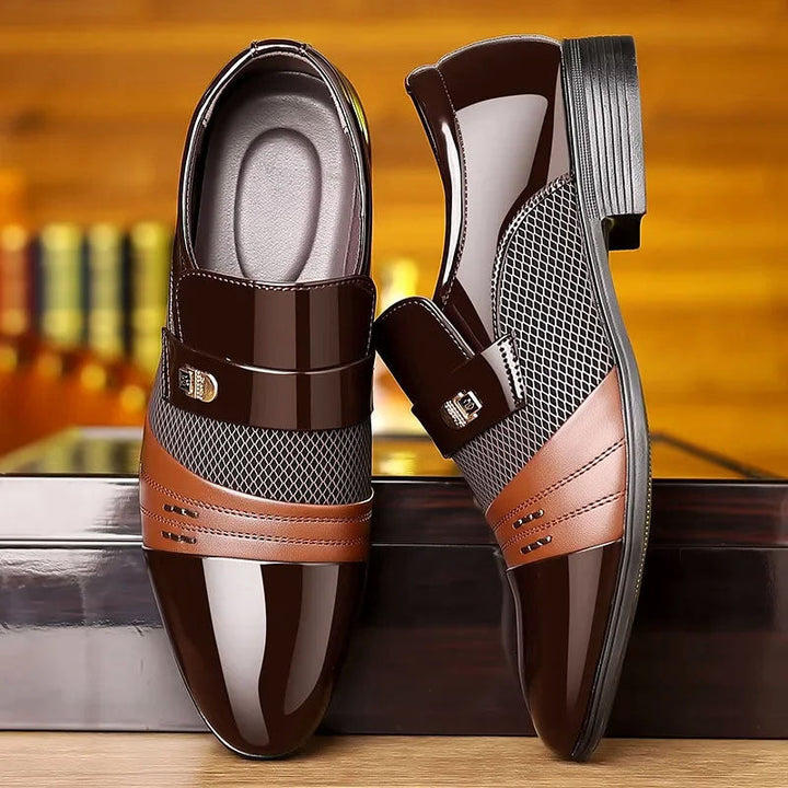 Louis Morel Glossy Finish Dress Shoes