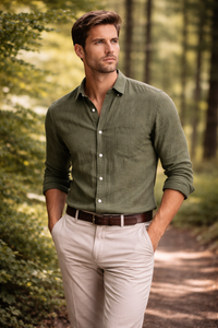 Men’s Long-Sleeve Button-Up Shirt
