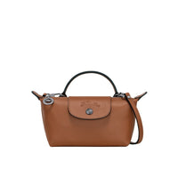 Mini Leather Longchamp Bag - Brown