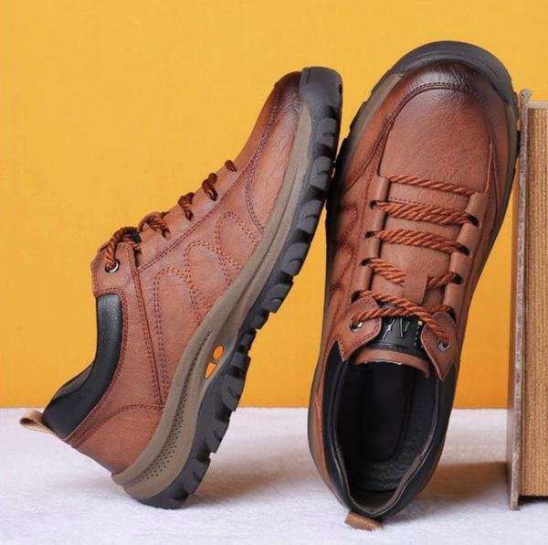 Tony | Men's Leather Lace-up  Walking Shoes
