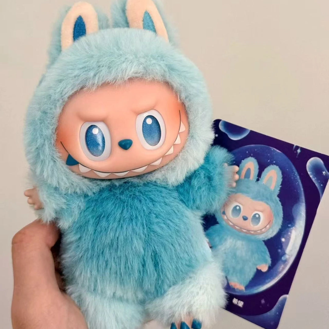 Labubu V3 boîte aveugle les monstres grand dans l'énergie série boîte aveugle vinyle peluche poupée pendentif porte-clés dégradé couleur cadeau Surprise