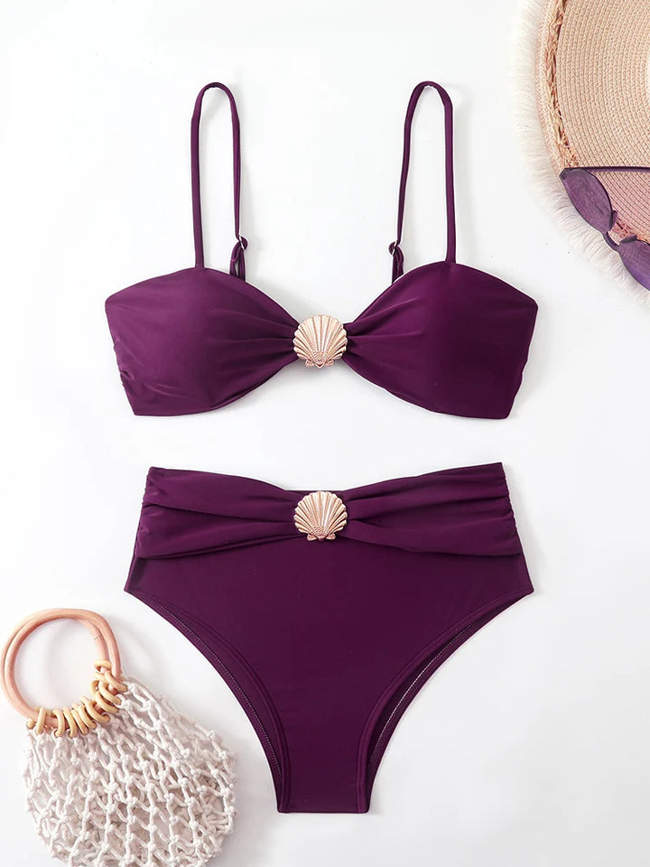 High Waist Bikini Women's Swimsuit Two-piece