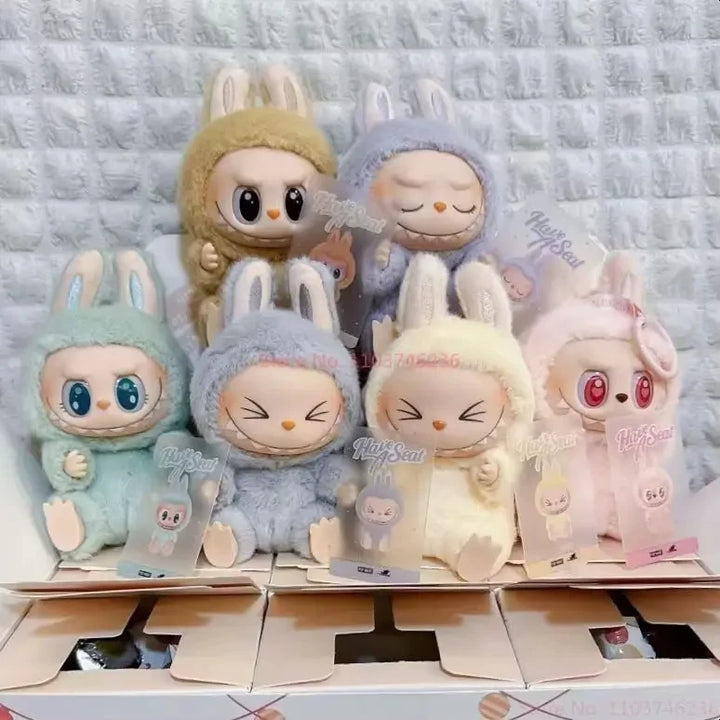 Labubu- Mini Monster V3  – Kawaii Flocked Charm