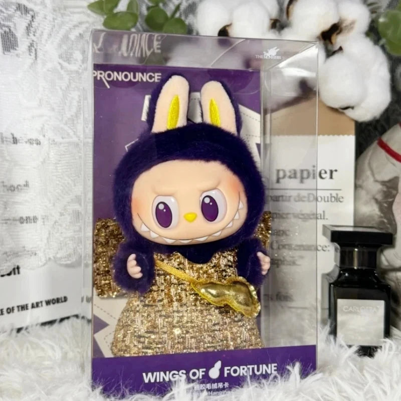 Labubu- Mini Monster V3  – Kawaii Flocked Charm