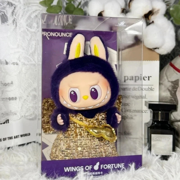 Labubu- Mini Monster V3  – Kawaii Flocked Charm