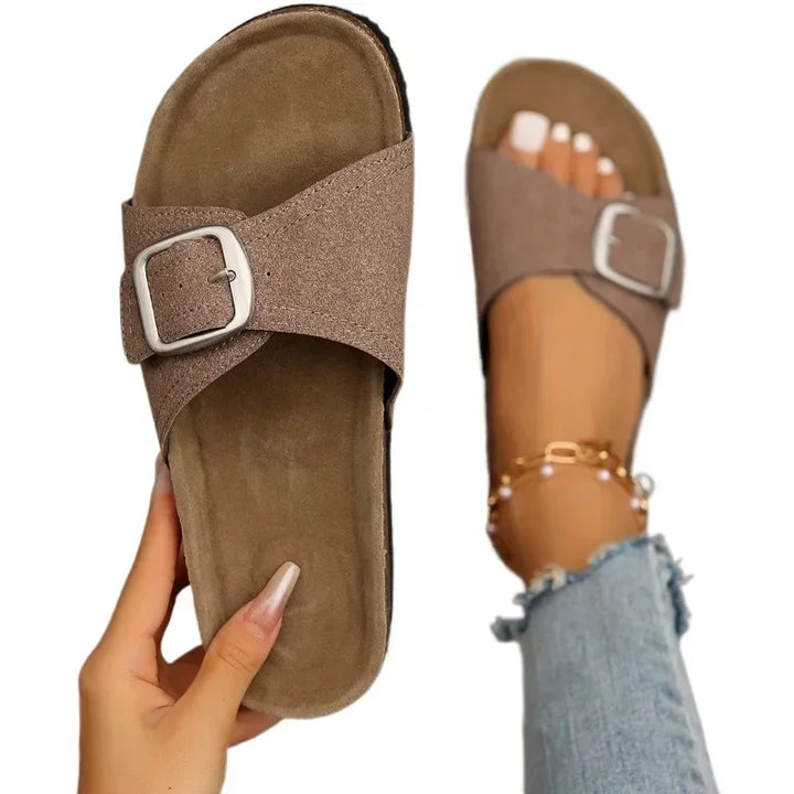Indy™ – Sandales ouvertes ultra-confort d’été avec boucle chic