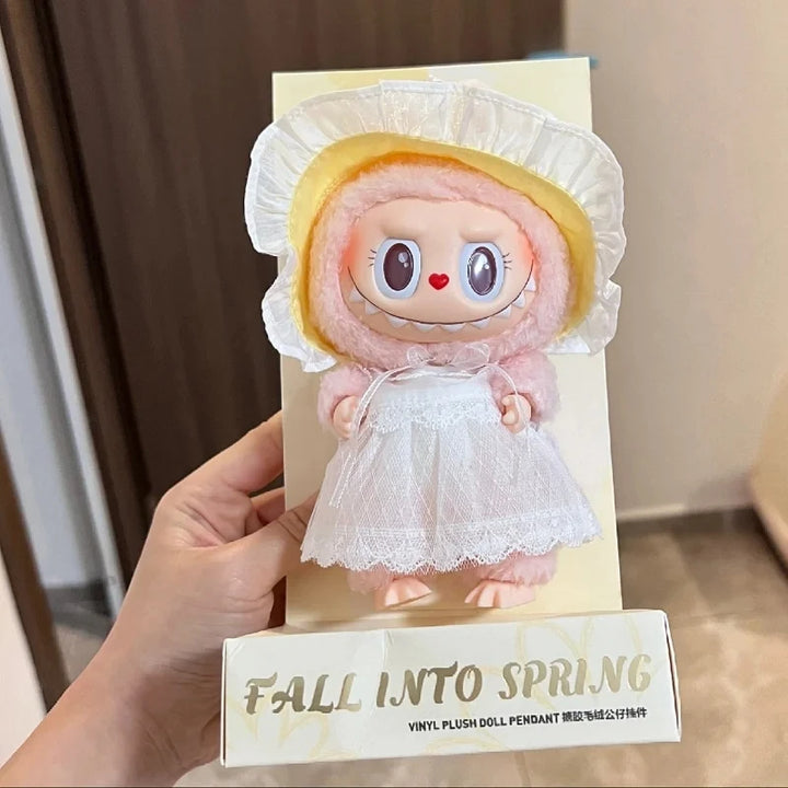 Labubu- Mini Monster V3  – Kawaii Flocked Charm