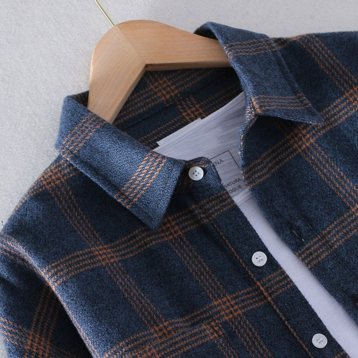 Camden | Men's Classic Checked Long Sleeve Shirt