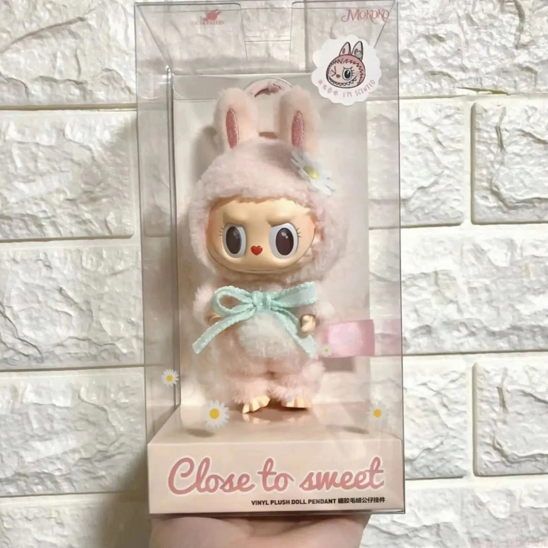 Labubu- Mini Monster V3  – Kawaii Flocked Charm