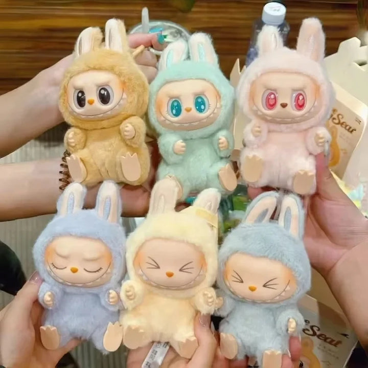 Labubu- Mini Monster V3  – Kawaii Flocked Charm