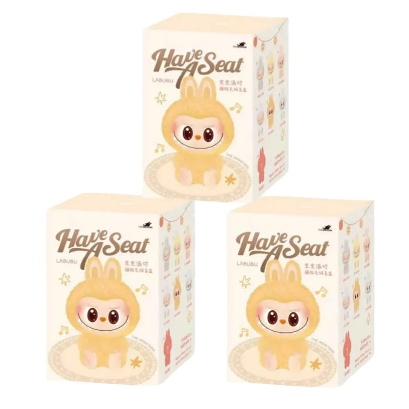 Labubu- Mini Monster V3  – Kawaii Flocked Charm