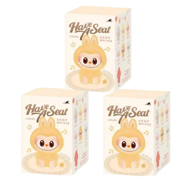 Labubu- Mini Monster V3  – Kawaii Flocked Charm