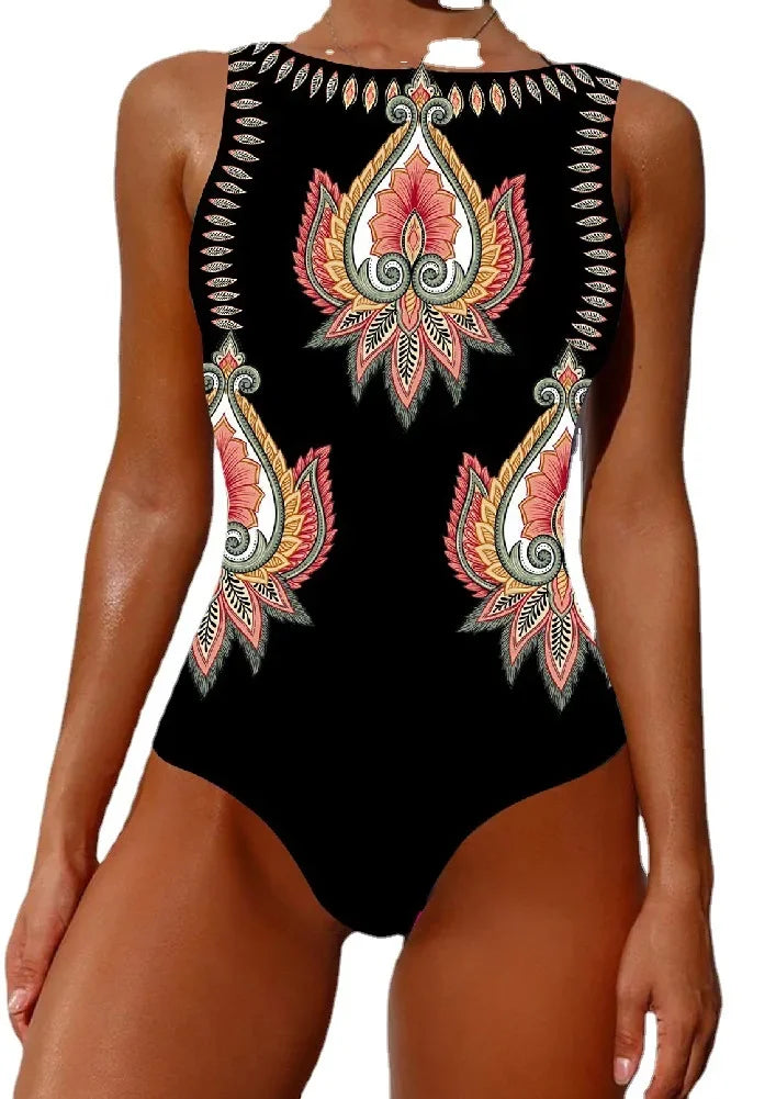 One-piece Swimsuit Flower